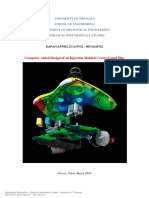 Computer Aided Design of An Injection Molded Center-Gated Disc