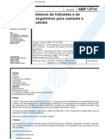 NBR 13714 - 2000 - Sistemas de Hidrantes e de Mangotinhos para Combate A Incêndio