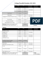 2011-2012 Bell Schedule - HBCP