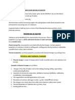 Student Notes (Particulate Nature of Matter)