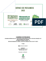 Caderno de Resumos - XII SEM. ACAD., JIC, FIMUCTI - 2022 - IFRJ-CEPF - VF