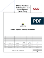 ITP For Pipeline Welding Procedure