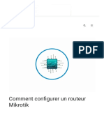 Comment Configurer Un Routeur Mikrotik IK4