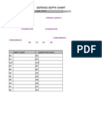 Youth Football Depth Chart