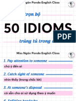 150 IDIOMS ĂN ĐIỂM 8+ P2 - TIẾNG ANH CÔ NGÂN PANDA