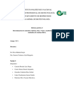 Practica 2. - Determinación de Constantes Cinéticas, KM y Vmax y Medición de La Actividad Enzimatica en Enzimas Libres