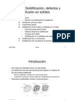 Solidificación de Aleaciones de Solución Sólida