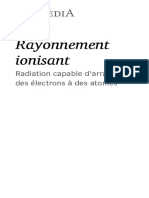 Rayonnement Ionisant