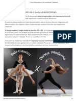 O Que É Dança Moderna e Suas Características - Significados