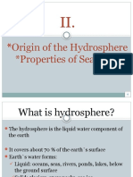 PO 2 II. Origin of Hydrosphere