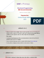 C Programming Unit-7 Arrays