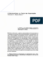 MOTTA, Fernando C. Prestes. O Estruturalismo Na Teoria Das Organizações. RAE, Rio de Janeiro, v. 10, N. 4, p.23-41, Out.-Dez. 1970