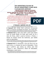 Ministros Falsos Como Bois em Lugar Dos Levitas