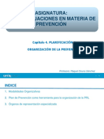 Tema 4 Planificación y Organización de La Prevención