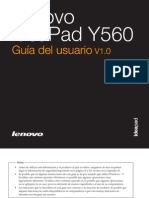 Manual Lenovo Y560