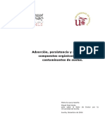 Adsorción, Persistencia y Movilidad de Compuestos Orgánicos