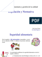 Legislación y Normativa Seguridad Alimentaria