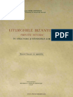 Vintilescu, Pr. Petre - Liturghiile Bizantine - Privite Istoric in Structura Si Rânduiala Lor