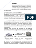 HANDOUT Metamorphism