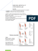 Generalidades Del Músculo y Contraccion Muscular