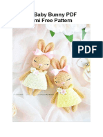 Crochet Baby Bunny PDF Amigurumi Free Pattern