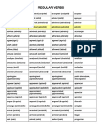 Regular Verbs