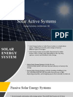 Solar Active Systems