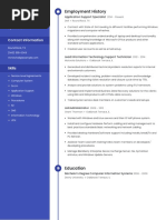 Application Support Specialist Resume 1