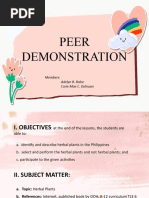 Detailed Lesson Plan. PPT (Peer Demonstration - Herbal Plant) ..