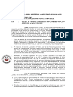 Pedido de Apoyo Policial para Brindar Seguridad en La Asamblea Extraordinaria de Cooperativa Centromin