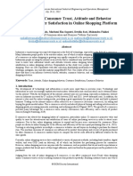 The Effect of Consumer Trust, Attitude and Behavior Research Paper