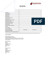 HRI Template For Optum HCSA