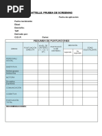 Plantilla BATTELLE. Screening