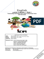 Eng7 - Q2 - Mod1 - Week1 - Transcoding Information From Linear To Non-Linear Texts - Removed