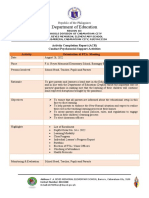 Narrative Report On Psychosocial Support Activities