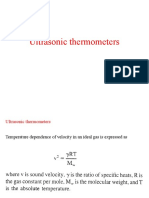 Ultrasonic Thermometers