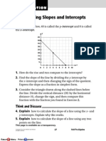 Using Slopes and Intercepts: Exploration