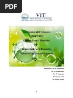 Environmental Sciences (CHY 1002) Course Study Material