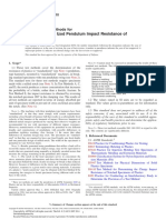 Determining The Izod Pendulum Impact Resistance of Plastics: Standard Test Methods For