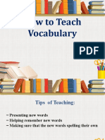 How To Teach Vocabulary