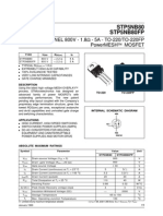 N - Channel 800V - 1.8 - 5A - To-220/To-220Fp Powermesh Mosfet