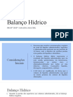 CTI - Aula 8 - Balanço Hídrico