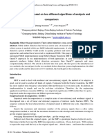 Defect Detection Based On Two Different Algorithms of Analysis and Comparison