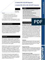 Packing List Notes: Intelligent RS-485 Control