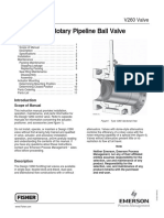 Design V260 Rotary Pipeline Ball Valve