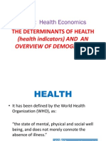 (Health Indicators) AND AN Overview of Demography