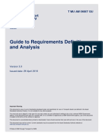 Guide To Requirements Definition and Analysis