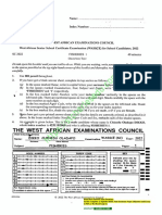 Fishery Question For WAEC WASSCE