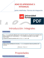 Tema 4 Integrales Indefinidas - Técnicas de Integración