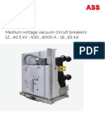 Medium Voltage Vacuum Circuit Breakers 12... 40.5 KV - 630... 4000 A - 16... 63 Ka